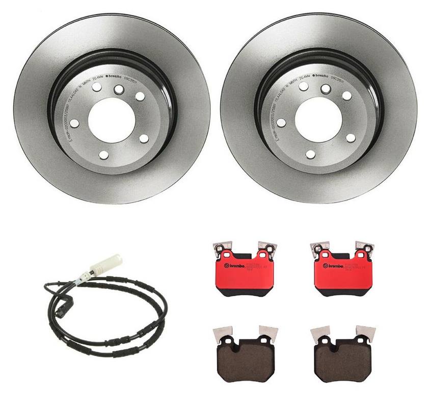 BMW Brembo Brake Kit - Pads and Rotors Rear (324mm) (Ceramic) 34356792564 - Brembo 1535311KIT